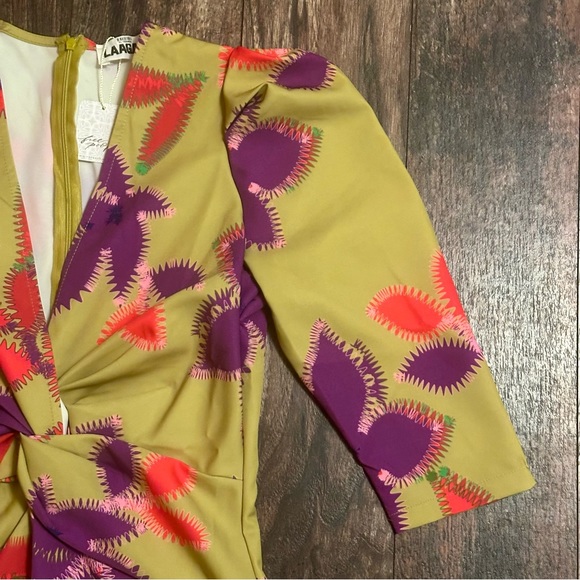 Free People BNWT Laagam Lea midi dress size Large - Picture 16 of 16